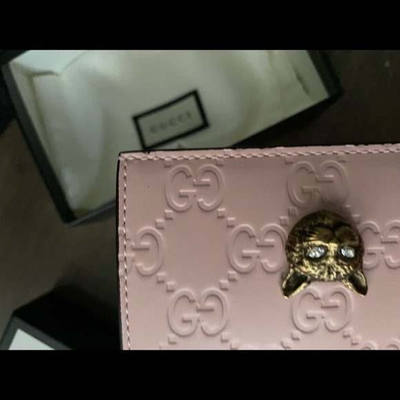 Gucci Pink Card Wallet - Picture 4 of 5